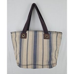 NWT Gap Jeans 1969  Stripped Canvas Shoulder Carry Tote Hobo Bag Heavy